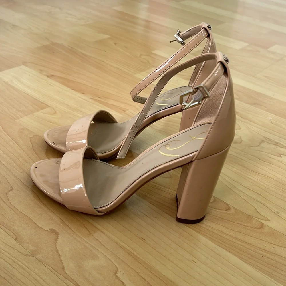 Nude Block Heel Nordstrom Size 6 Wedding Bride Bridesmaid - Picture 2 of 6